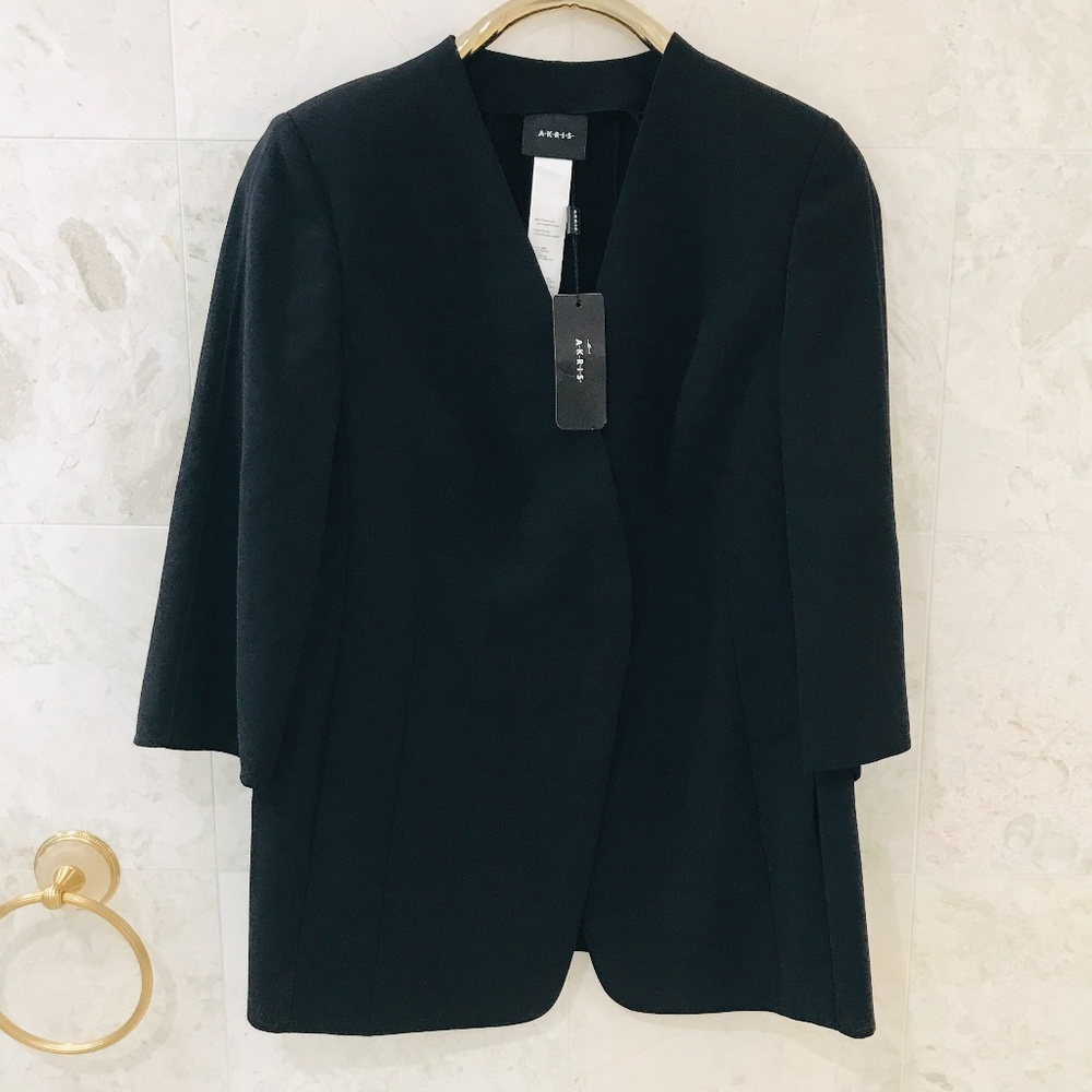 AKRIS {14} Jacket Black Salsa NWT - Picture 1 of 9
